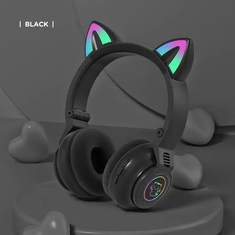 Goodbuy Macaron wireless headsets for kids | bluetooth 5.0 black