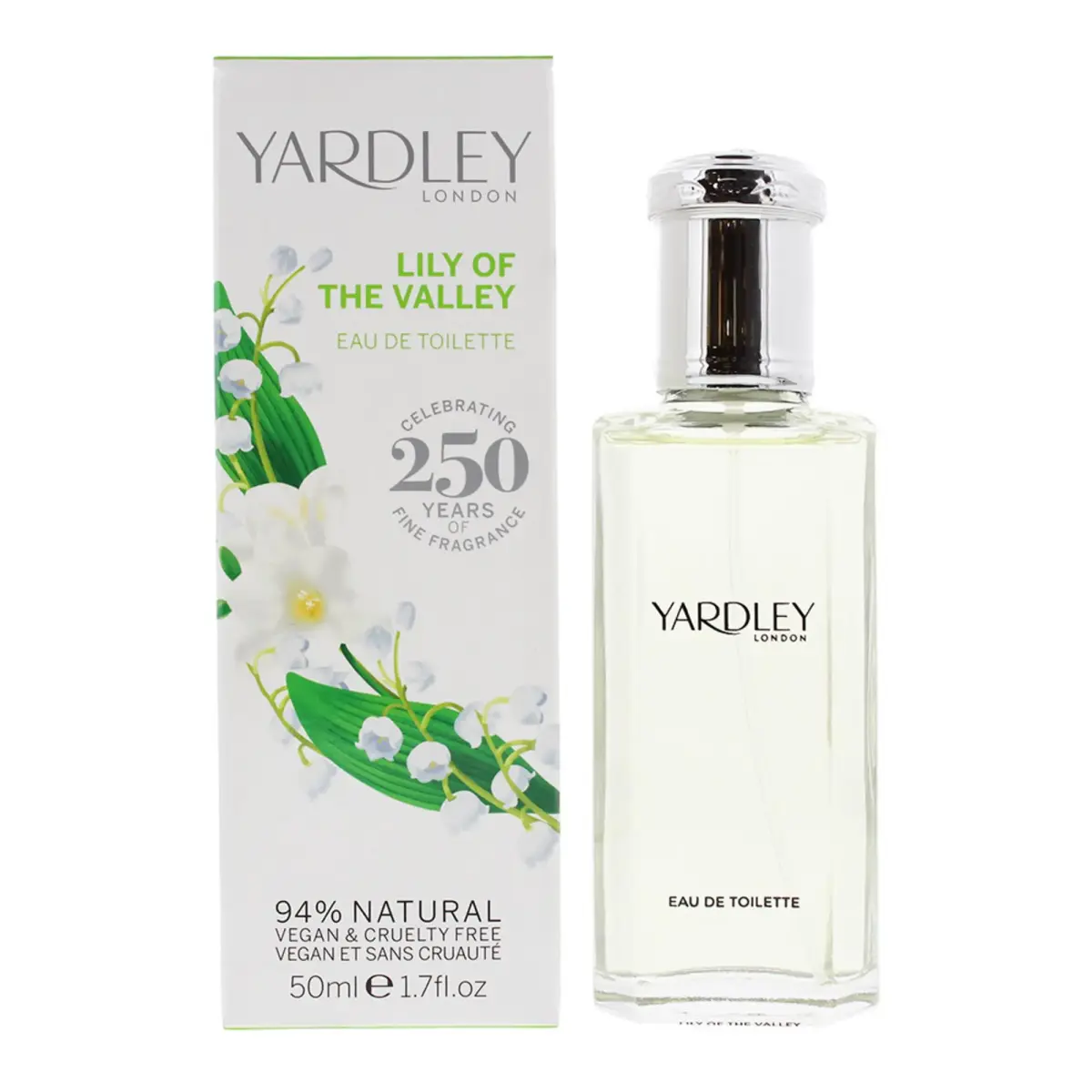 Yardley, Lily Of The Valley, Eau De Toilette, For Women, 50 ml