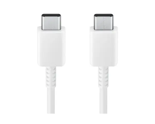Samsung EP-DX310JWE datu pārraides un uzlādes vads | USB-C uz USB-C | 15W | 1.8m | balts (OEM)
