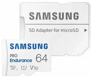 Samsung PRO Endurance microSD 64GB + Adapter