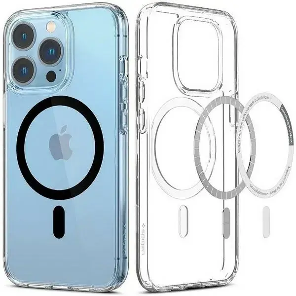 Spigen Ultra Hybrid Mag чехол с поддержкой MagSafe для телефона iPhone 13 Pro чёрный