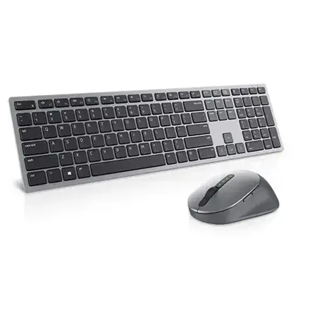 Dell Premier Multi-Device Keyboard and Mouse   KM7321W Keyboard and Mouse Set  Wireless  Batteries included  EN|LT  Titan grey