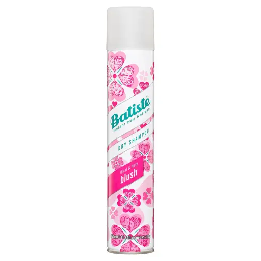 Batiste Dry Shampoo in Blush, Floral & Flirty Fragrance, No Rinse Spray to Refresh Hair in Between Washes, 350 Ml