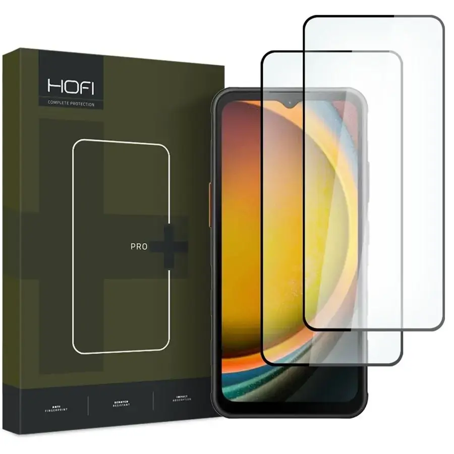 Hofi Pro+ tempered glass for phone Samsung Galaxy Xcover 7 black (2 pcs)