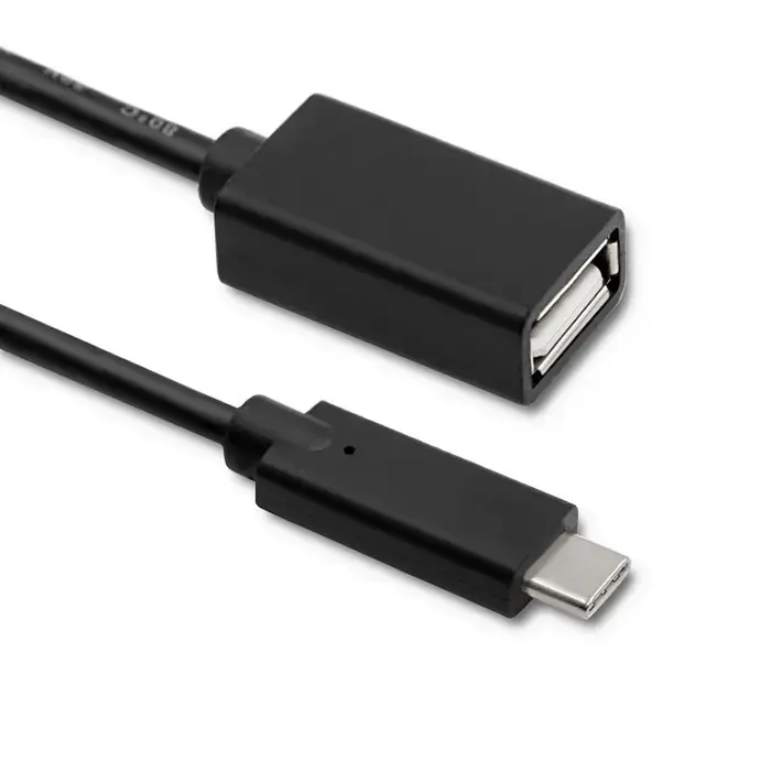 Qoltec datu pārraides un uzlādes vads | USB-C uz USB-A | 0.25m