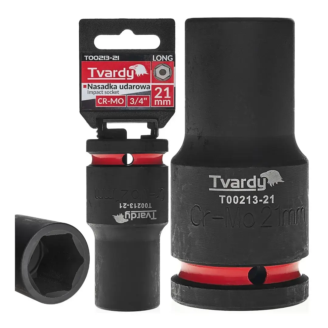 Deep impact socket 3/4" 6PT 21mm CR-MO