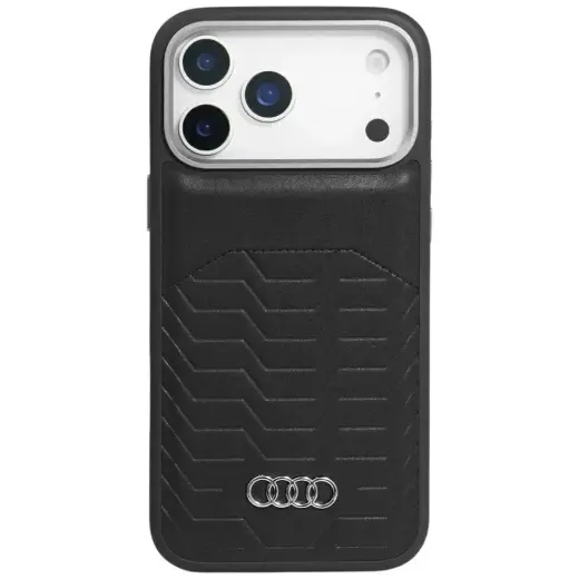 Audi GT maciņš ar MagSafe atbalstu telefonam iPhone 17 Pro melns