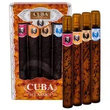Cuba Classic Gift Set Cuba Gold EDT 35 ml, Cuba Orange EDT 35 ml, Cuba Red EDT 35 ml, Cuba Blue EDT 35 ml.