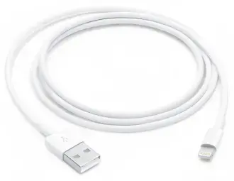 Apple MUQW3ZM datu pārraides un uzlādes vads | USB-A uz Lightning | 1m | balts