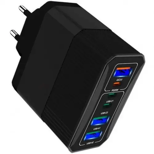 MSONIC MY6646K tīkla lādētājs | 25W | PD, QC | USB-A, USB-C
