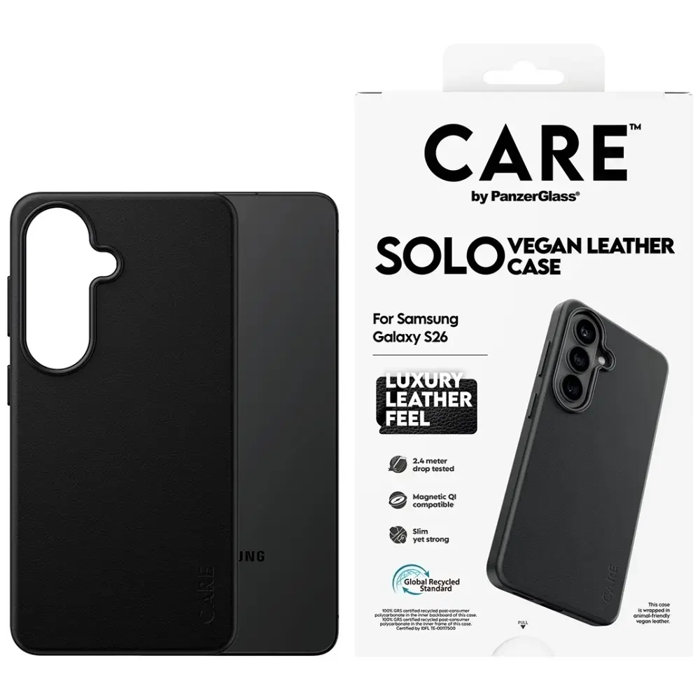 CARE by PanzerGlass Solo maciņš telefonam Samsung Galaxy S26 (S942) melns
