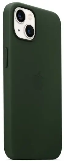 MM0J3ZM|A Apple Leather Magsafe Cover for  iPhone 13 mini Sequoia Green