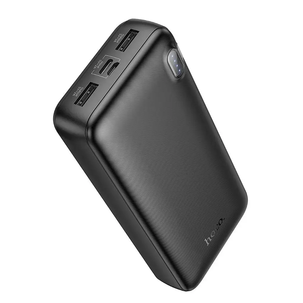 Внешний аккумулятор (powerbank) Hoco J128A | 20 000 мА·ч | 10 Вт | USB-A, USB-C, Micro USB | чёрный