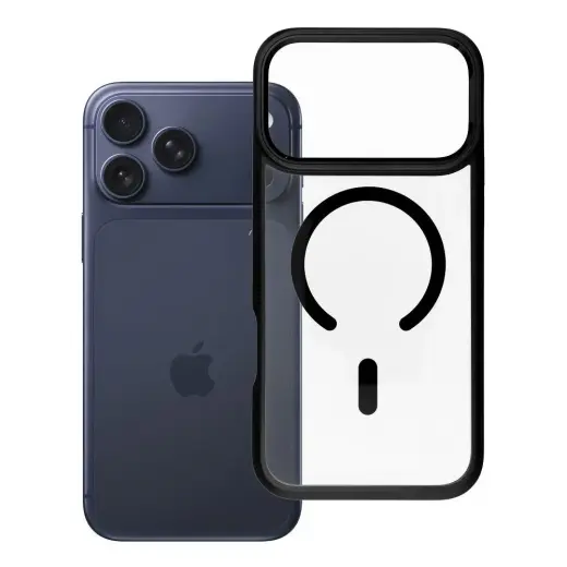 ROAR Mag Bumper telefono dėklas su MagSafe palaikymu iPhone 17 Pro Max juodas