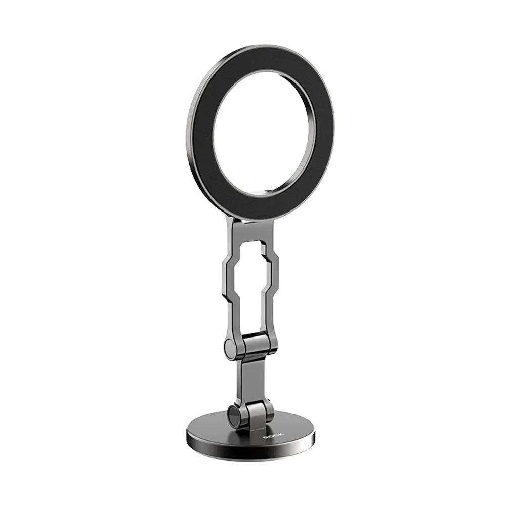 Rock Magnetic car holder Q08 Ring with stick-on base to dashboard black