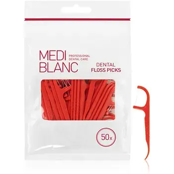 MEDIBLANC Dental Floss Picks 50 pcs
