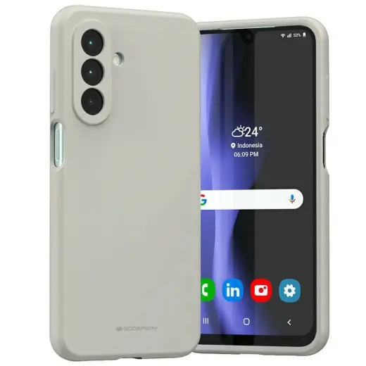 Etui Mercury Silicone Sam A26            kamienny|stone