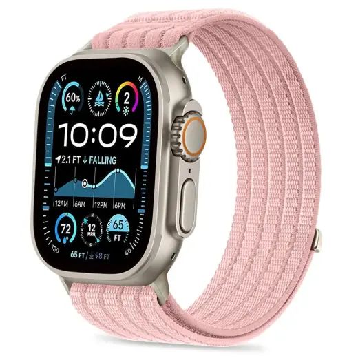 TECH-PROTECT NYLON SPORT APPLE WATCH 8 / 9 / 10 / 11 / SE / ULTRA (44 / 45 / 46 / 49 MM) LIGHT PINK