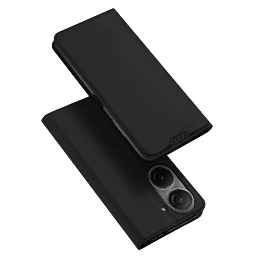 Чехол для телефона Dux Ducis Skin Pro для Asus Zenfone 9 flip cover card wallet stand черный