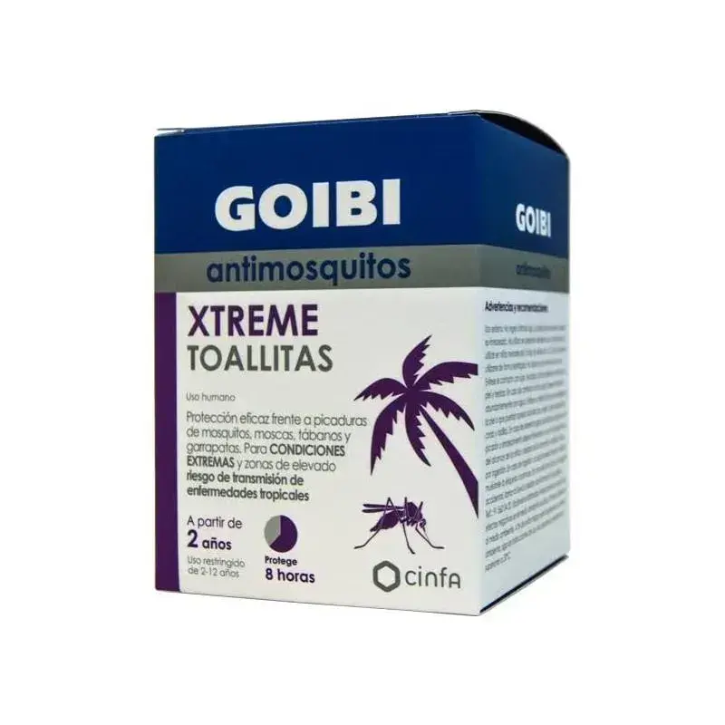 GOIBI Xtreme Mosquito Repellent Wipes 16