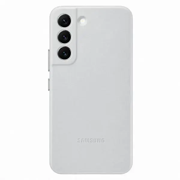 EF-VS901LJE Samsung Leather Cover for Galaxy S22 Light Gray