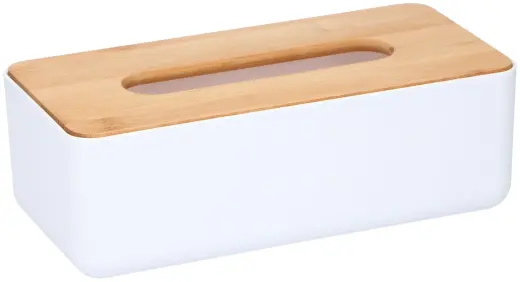Uzglabāšanas kaste salvetēm, bambusa/plastmasa