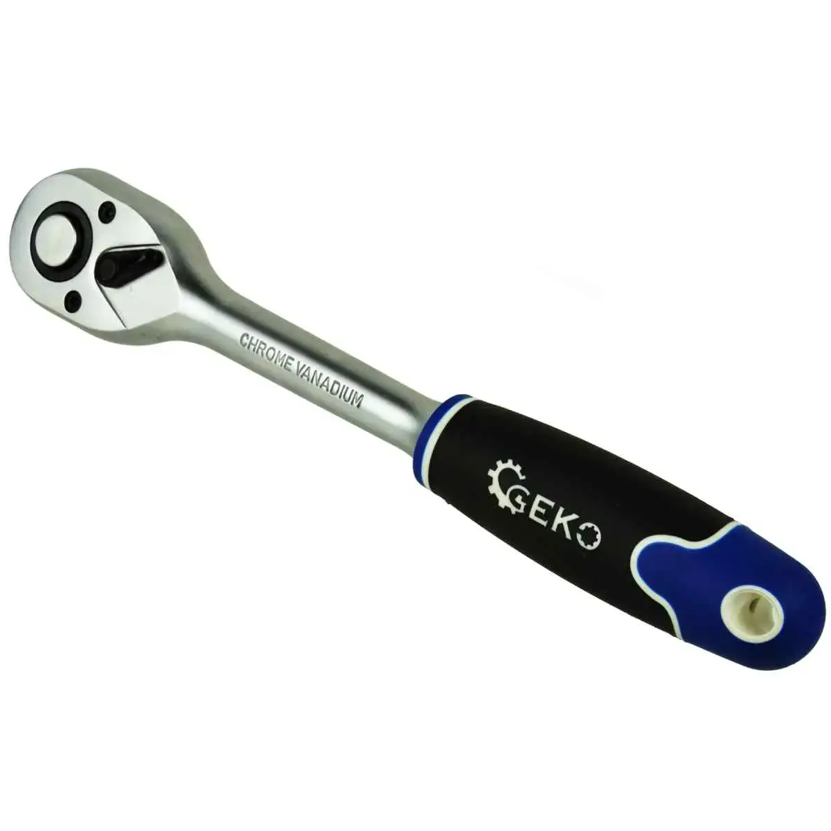 Ratchet wrench 1/2 CrV rubber handle 45 teeth Geko