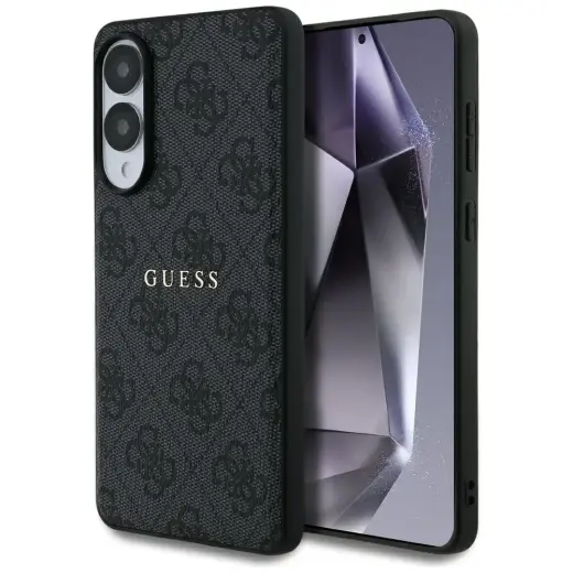 Case Guess 4G Ring Classic Logo MagSafe  Samsung Galaxy S25 Edge black