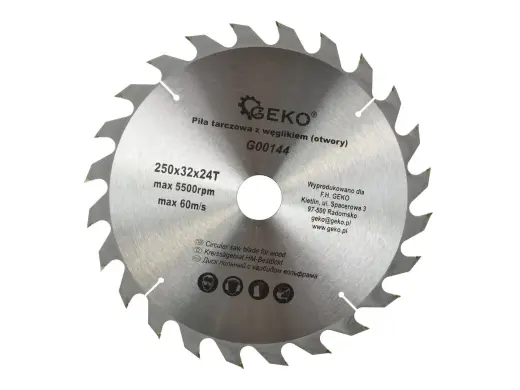 TCT ketassae tera puidule 250x32x24T