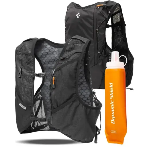 SPIGEN A721 DYNAMIC SHIELD RUNNING VEST ACTIVE (M-L) + SOFT FLASK BLACK