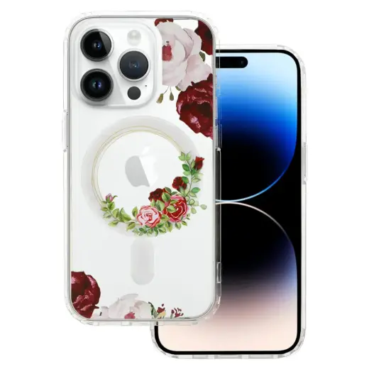Tel Protect Flower telefoni ümbris MagSafe toega iPhone 15 Plus mitmevärviline