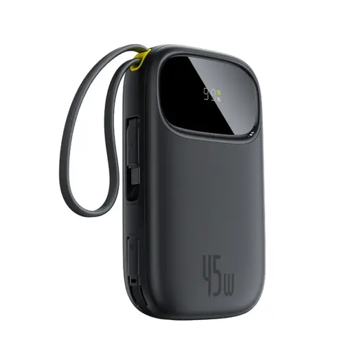 Baseus EnerFill FC31 išorinė baterija (powerbank) | 20 000 mAh | 45W | USB-C, Lightning | LED ekranas | juodas