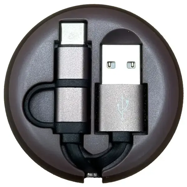 Richmond&Finch CWTYPE-207 2-in-1 datu pārraides un uzlādes vads | USB-C uz Micro USB | zaļš
