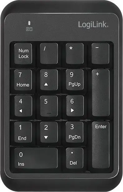 Logilink Wireless keypad  Bluetooth v5.1   black