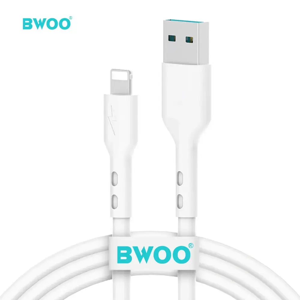BWOO X172L datu pārraides un uzlādes vads | USB-A uz Lightning | 15W | 1m | balts