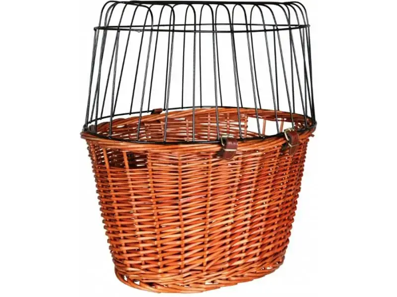 Grozs suņu pārvadāšanai: Trixie Bicycle basket with lattice, 44 × 48 × 33 cm, tan