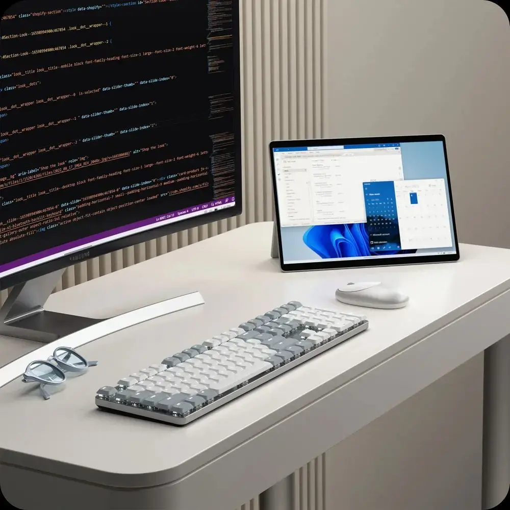 Wireless mechanical keyobard QWERTY Satechi SM3 Slim Mechanical light
