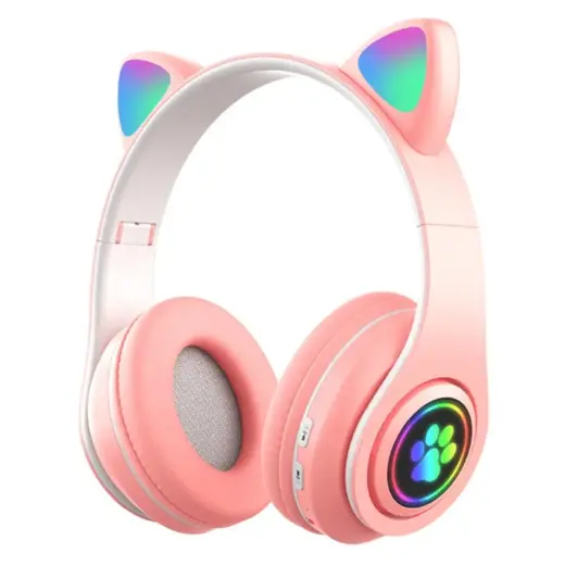 Goodbuy Paws wireless headsets for kids | bluetooth 5.0 | pink