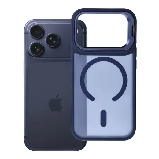 Forcell F-Protect Smoke Hybrid Premium telefoni ümbris MagSafe toega iPhone 17 Pro | iPhone 18 Pro tumesinine