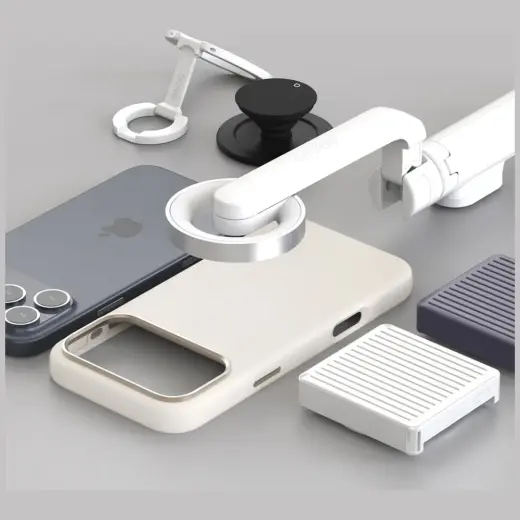 Araree Typo Skin M MagSafe case for iPhone 17 Pro Max stone Фото num