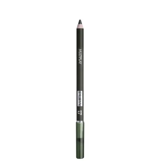 Pupa, Multiplay, Double-Ended, Eyeshadow & Kajal Eyeliner 2-In-1, 17, Elm Green, 1.2 g *Tester
