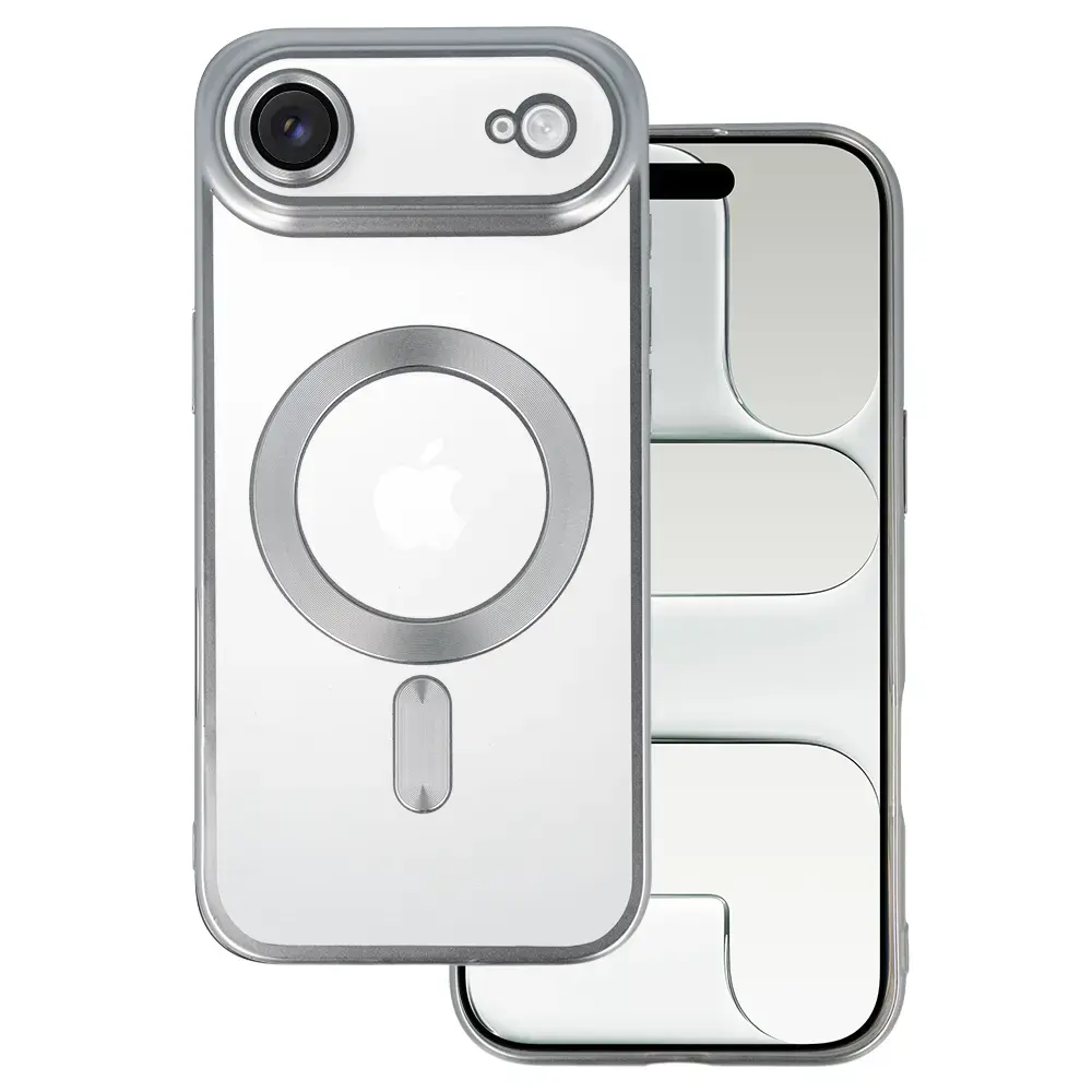 Metallic maciņš ar MagSafe atbalstu telefonam iPhone 17 Air sudraba krāsā