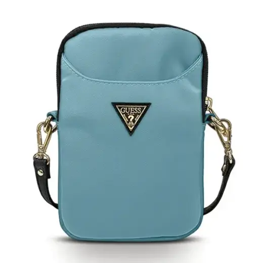 Guess Torebka GUPBNTMLLB blue Nylon Triangle Logo
