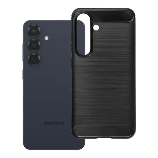 Carbon 2.0 telefono dėklas Samsung Galaxy S25 (S931) juodas