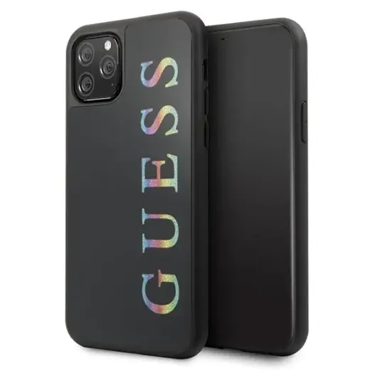 Guess GUHCN58LGMLBK iPhone 11 Pro czarny|black hard case Glitter Logo