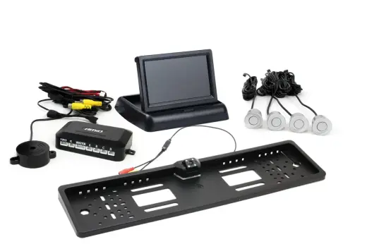 Parking assistant system TFT02 4,3" with HD-402-LED 4 sensors silver