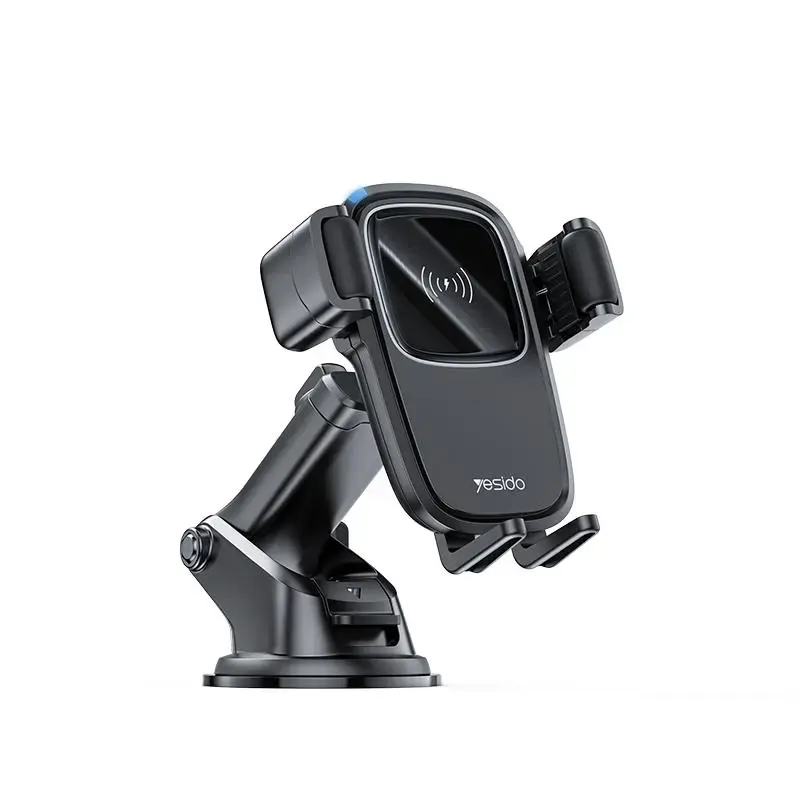 YESIDO CAR HOLDER C187 (2IN1 SET) WIRELESS 15W BLACK