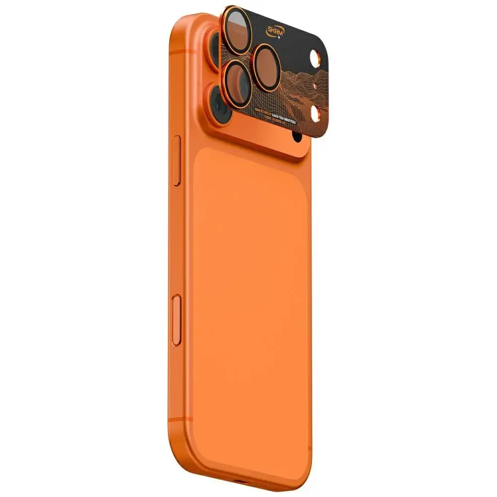 Camera Lens Glass Skinarma Sonix Full Aluminium for iPhone 17 Pro orange