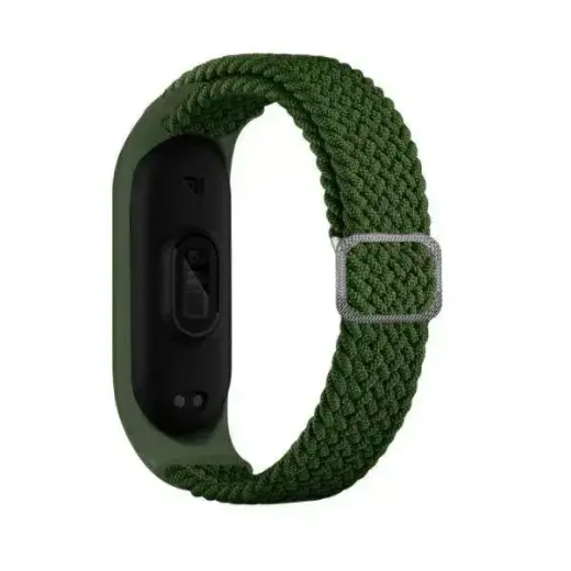 Beline viedpulksteņa siksniņa priekš Xiaomi Mi Band 3/4 | neilons | zaļa