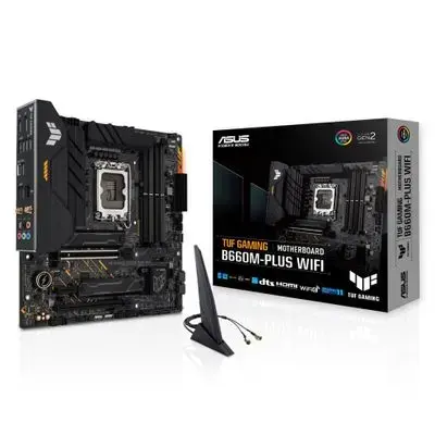 ASUS Mainboard TUF GAMING B660M-PLUS WIFI - micro ATX - Socket LGA1700 - Intel B660